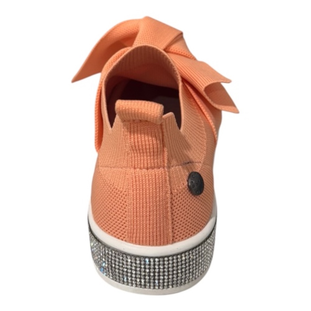 Bernie Mev Spark Serenity Coral Slip-On Sneakers Rhinestone Sole Comfort - NWB - Picture 6 of 7